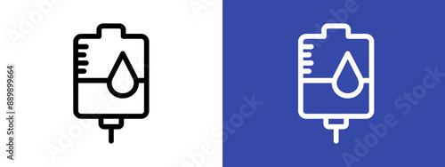 blood bag logo sign set vector outline