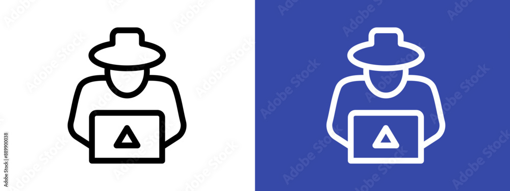 Cyber crime logo sign set vector outline Cyber crime logo sign set vector outline