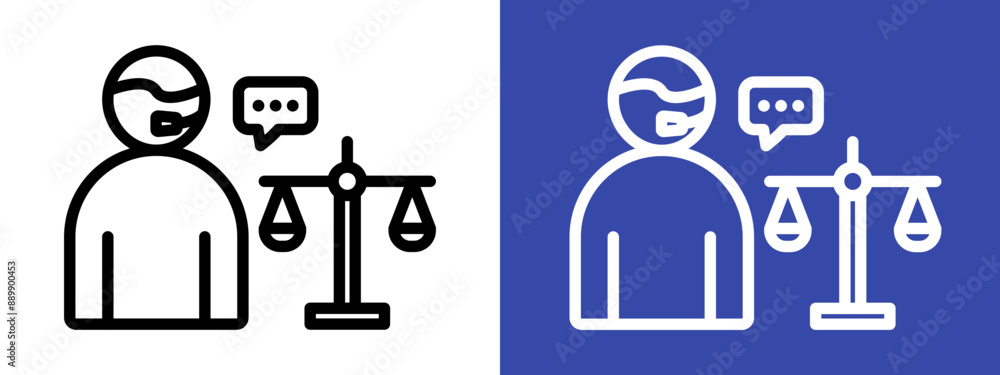Legal advice logo sign set vector outline Legal advice logo sign set vector outline