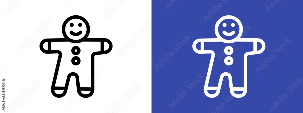 Man cookie logo sign set vector outline Man cookie logo sign set vector outline