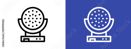 laser lamp logo sign set vector outline