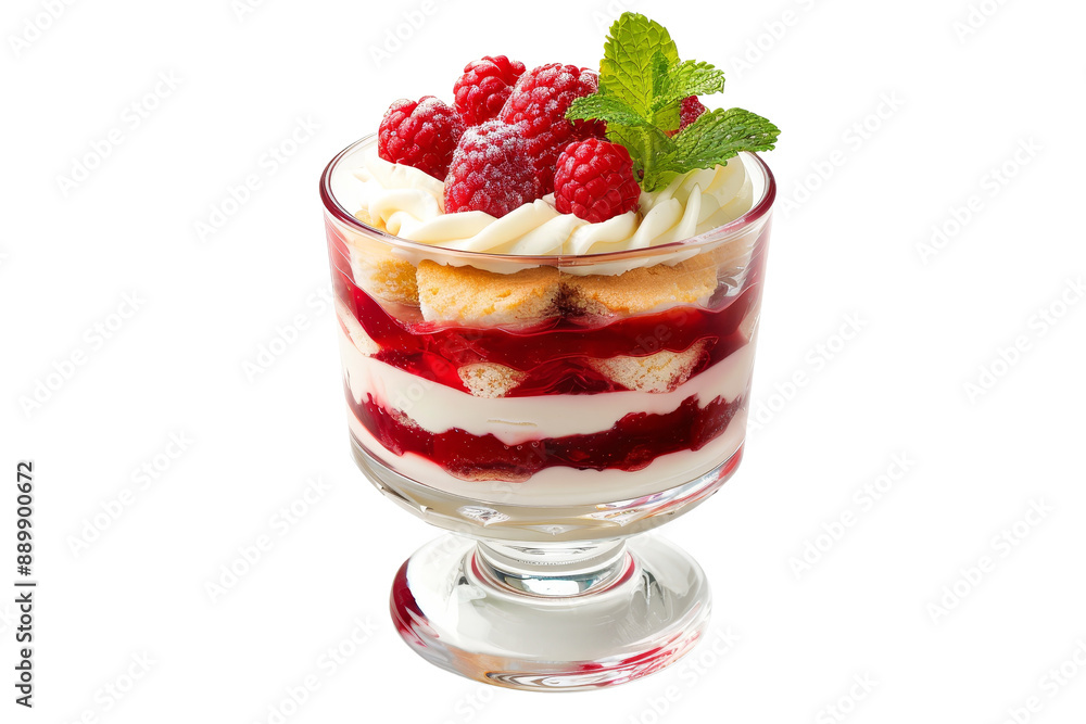 Raspberry Dessert in a Glass Raspberry Dessert in a Glass
