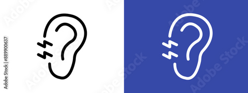 Otitis logo sign set vector outline