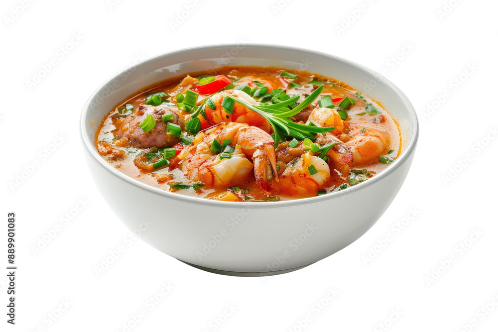Bowl of Shrimp and Sausage Soup Bowl of Shrimp and Sausage Soup