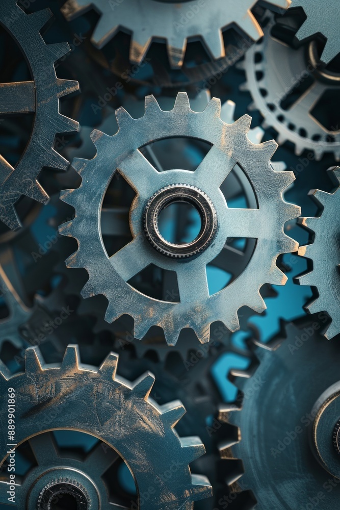 A set of interlocking gears of various sizes, turning together in a synchronized manner, symbolizing teamwork and cooperation. A set of interlocking gears of various sizes, turning together in a synchronized manner, symbolizing teamwork and cooperation.