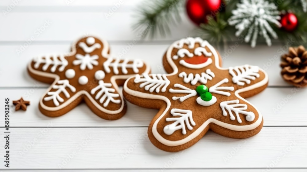 Sweet Christmas cheer with festive gingerbread cookies Sweet Christmas cheer with festive gingerbread cookies