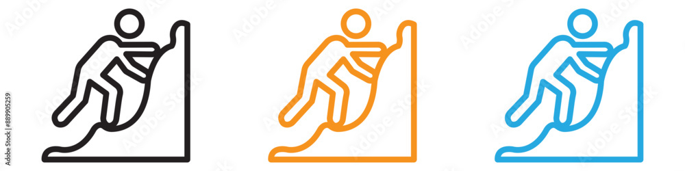 Climbing vector logo set collection for web app ui Climbing vector logo set collection for web app ui