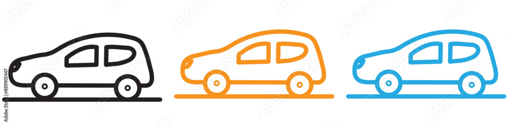 Car vector logo set collection for web app ui Car vector logo set collection for web app ui