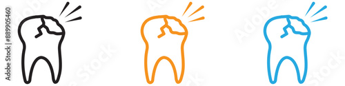 Cavities vector logo set collection for web app ui