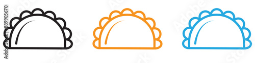 dumplings vector logo set collection for web app ui