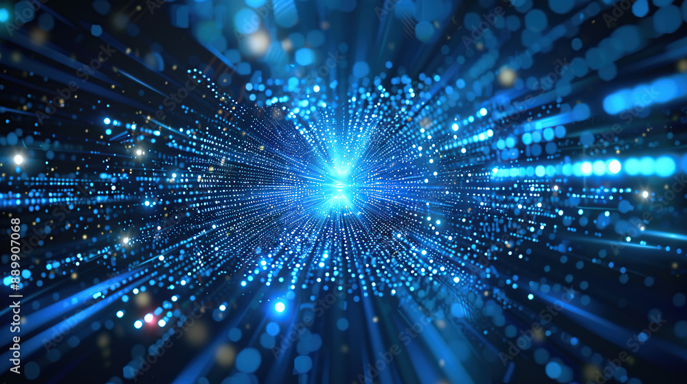 Abstract communication and future technology data flow Abstract communication and future technology data flow
