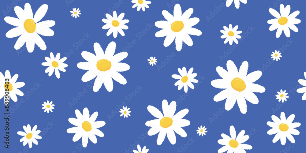 seamless pattern with daisies seamless pattern with daisies