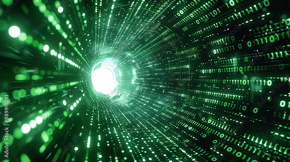 Abstract communication and future technology data flow Abstract communication and future technology data flow