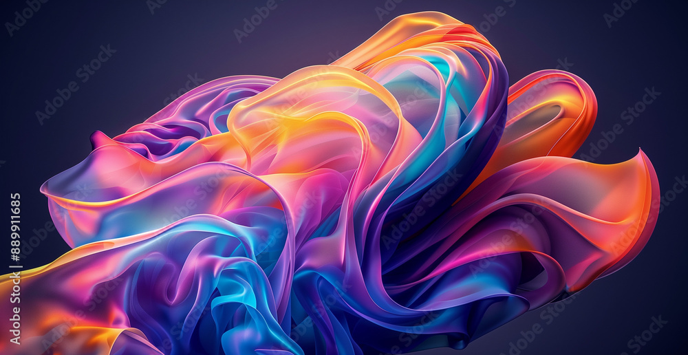 Abstract fluid shapes with vibrant colors on a dark background, symbolizing creativity and innovation in design Abstract fluid shapes with vibrant colors on a dark background, symbolizing creativity and innovation in design