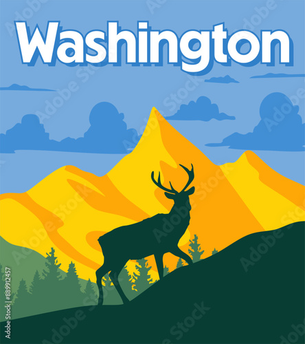 Washington State with beautiful natural views