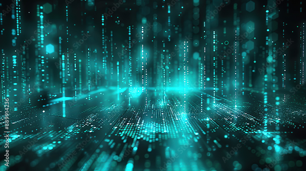 Abstract communication and future technology data flow Abstract communication and future technology data flow