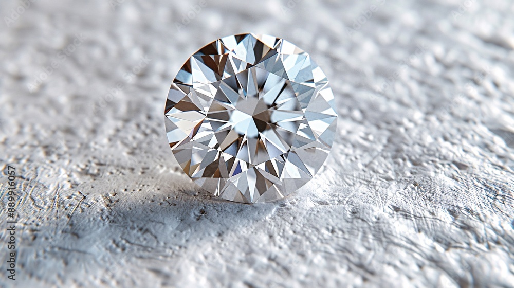 20. A minimalist image with a white background featuring a single zircon, positioned in the center 20. A minimalist image with a white background featuring a single zircon, positioned in the center