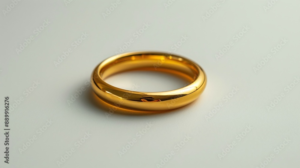 1. A minimalist image with a white background featuring a single gold wedding ring, positioned in the center 1. A minimalist image with a white background featuring a single gold wedding ring, positioned in the center