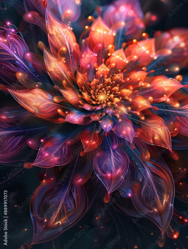An abstract illustration representing transformation. An abstract illustration representing transformation.