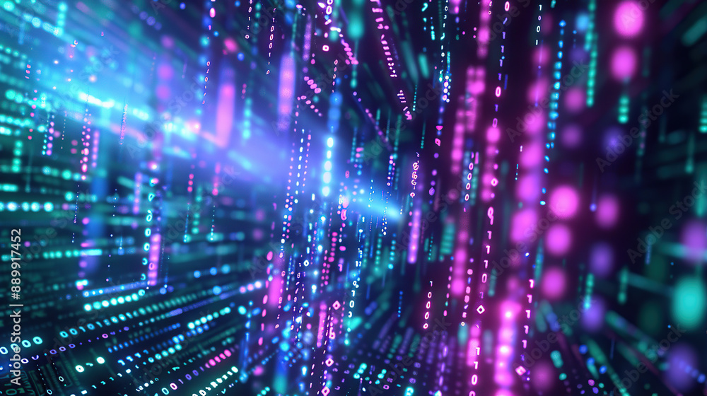 Abstract communication and future technology data flow Abstract communication and future technology data flow