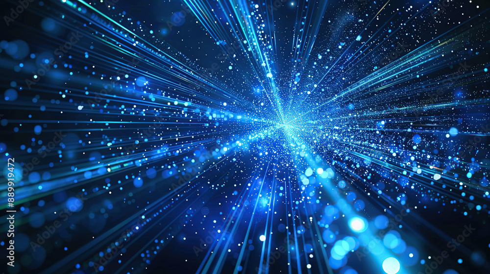 Abstract communication and future technology data flow Abstract communication and future technology data flow