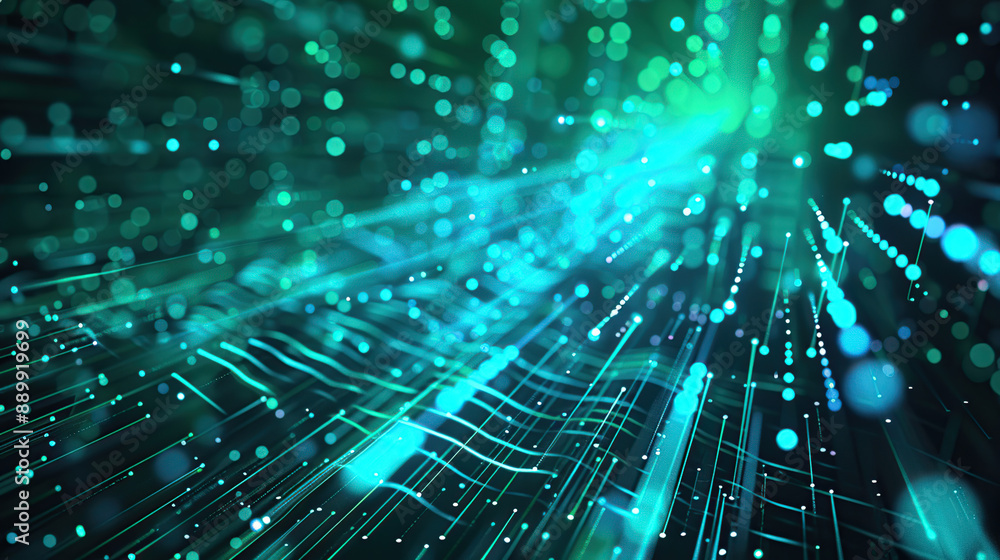 Abstract communication and future technology data flow Abstract communication and future technology data flow