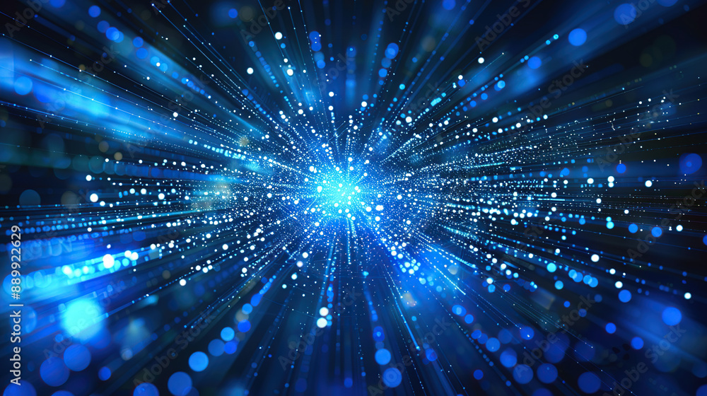 Abstract communication and future technology data flow Abstract communication and future technology data flow