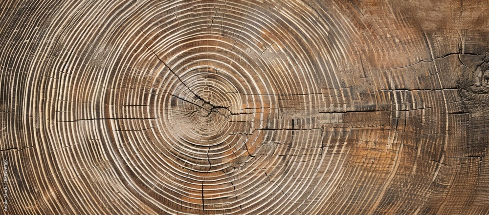 Fototapeta premium Close-up of Tree Trunk Growth Rings