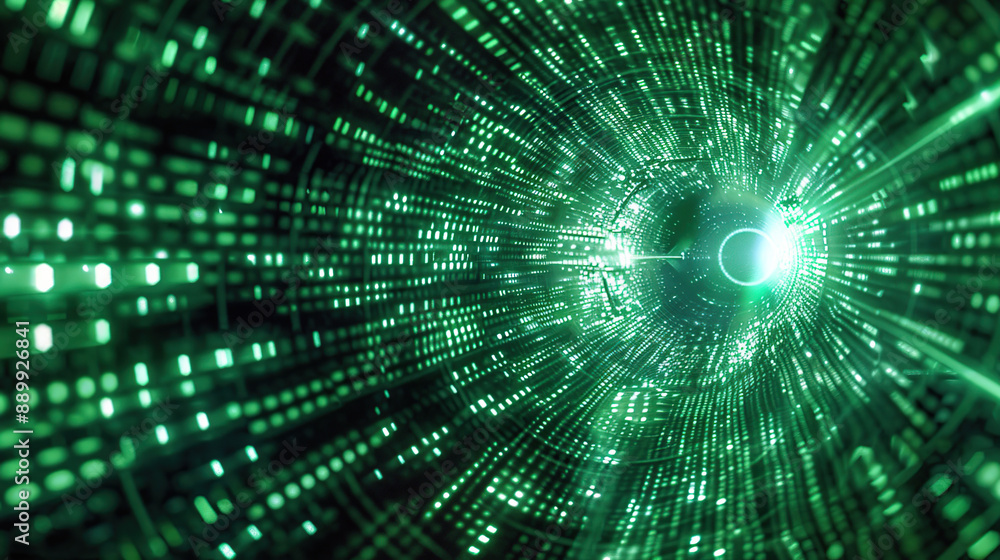 Abstract communication and future technology data flow Abstract communication and future technology data flow