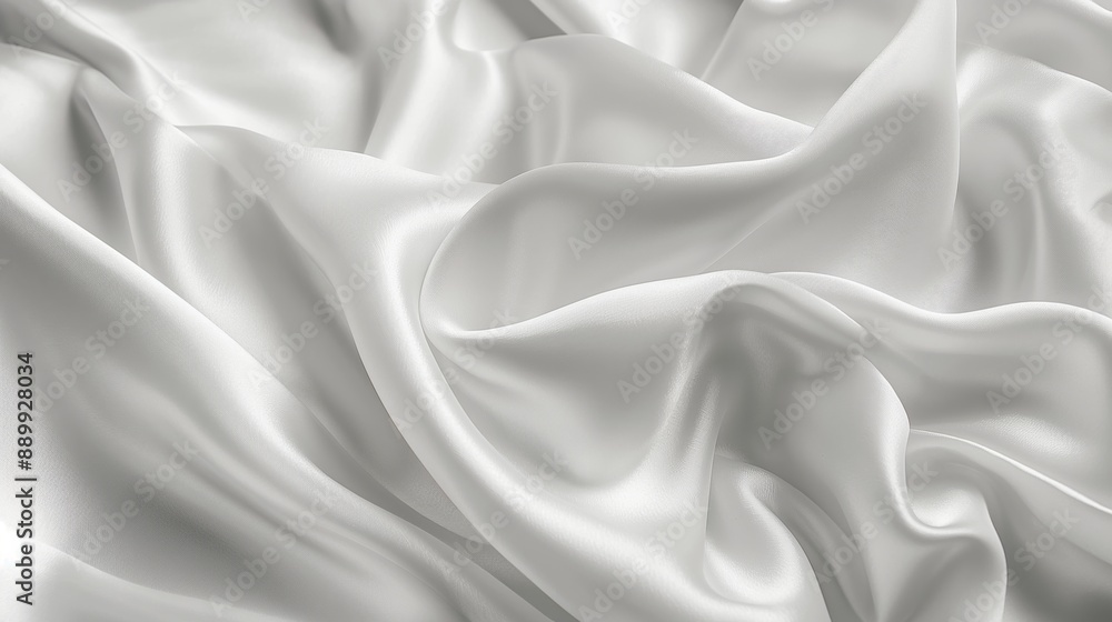 Obraz premium White gray satin texture that is white silver fabric silk