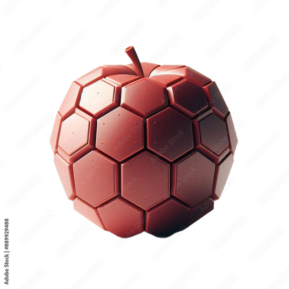 Fototapeta premium Hexagon apple crystal