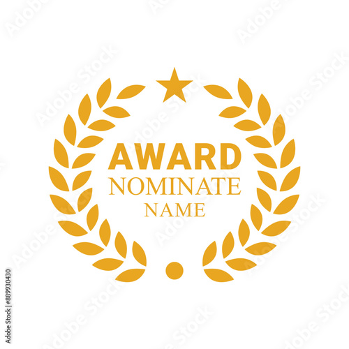 award nominate logo design concept idea