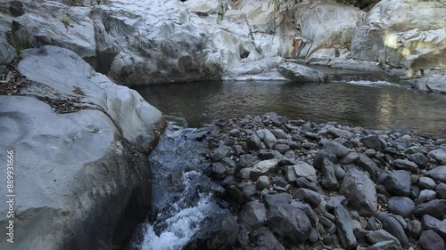 Nature river, Rocks and water, little waterfalls and huge rocks. 