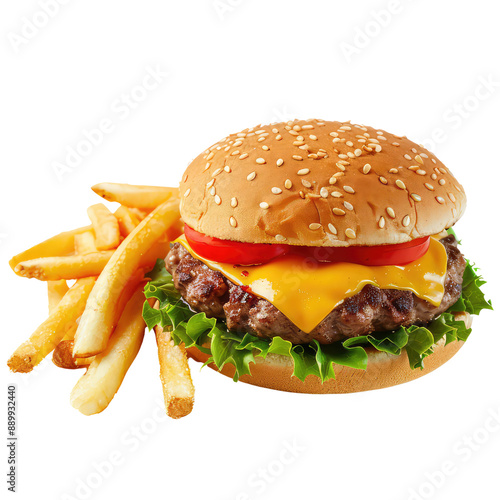 Burger And French Fries, Generative AI