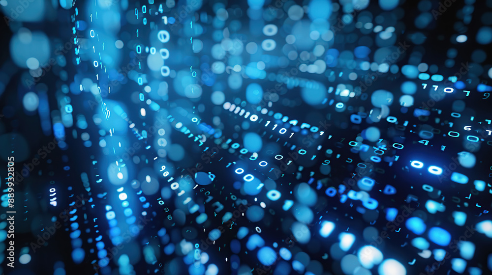 Abstract communication and future technology data flow Abstract communication and future technology data flow