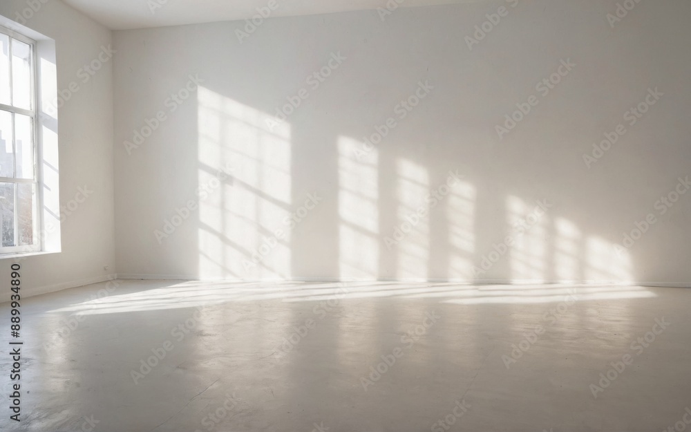 empty room white wall floor is floor made empty room white wall floor is floor made