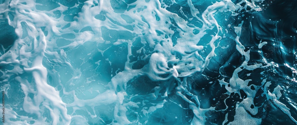 Abstract Ocean Foam Abstract Ocean Foam