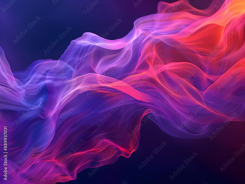 Abstract 3D Background with Swirling Purple and Pink Lines Abstract 3D Background with Swirling Purple and Pink Lines