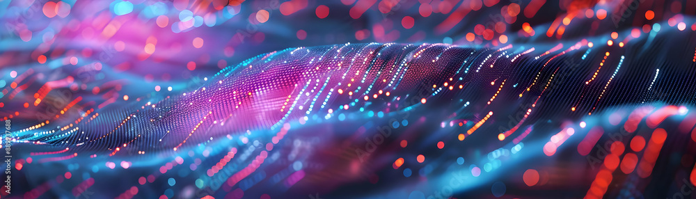 Abstract 3D Background with Blue, Red, and Pink Lights Abstract 3D Background with Blue, Red, and Pink Lights