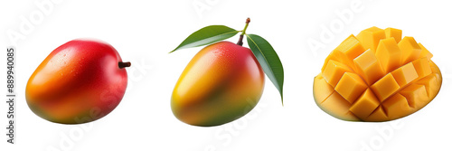 Obraz na płótnie mango isolated on transparent background