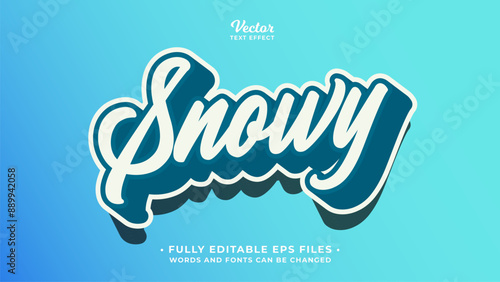Wallpaper Mural snowy text effect editable eps file Torontodigital.ca