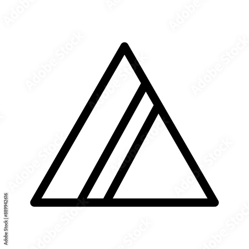 Chlorine bleach icon Black line art vector logo