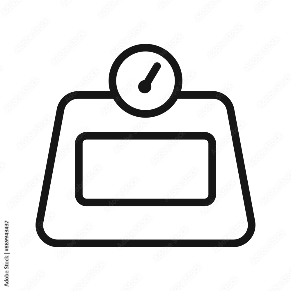 Scales icon Black line art vector logo Scales icon Black line art vector logo