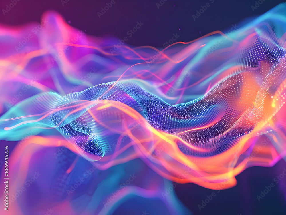 Abstract 3D Background with Pink and Blue Swirls Abstract 3D Background with Pink and Blue Swirls