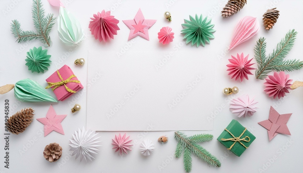 christmas greeting card with branches christmas greeting card with branches