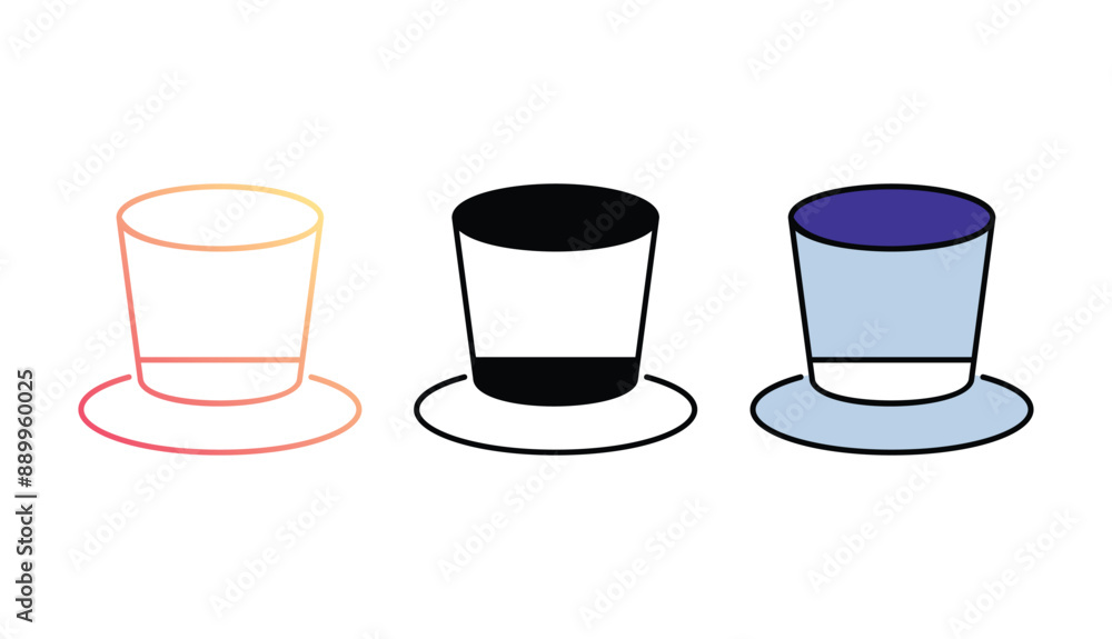Hat icon design with white background stock illustration Hat icon design with white background stock illustration