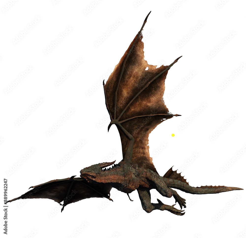 Fototapeta premium 3d render dragon legendary creature