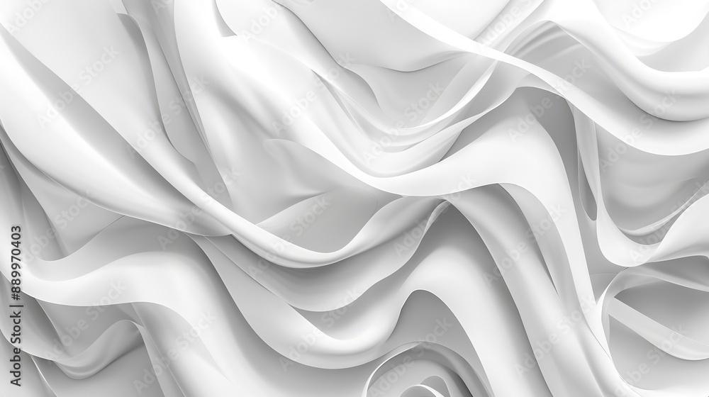 Obraz premium Abstract white colors. Wall design surface. Generate Ai