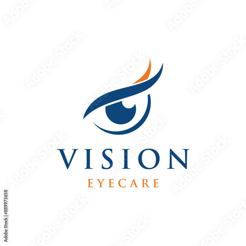 Eye optics logo template design with a creative and modern idea.Logo can be for Business, eye care or clinic and vision.