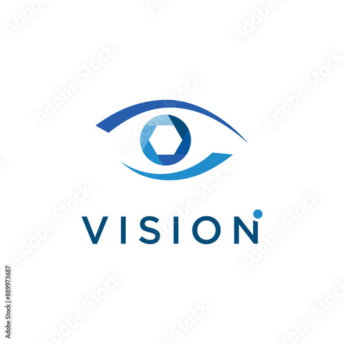 Eye optics logo template design with a creative and modern idea.Logo can be for Business, eye care or clinic and vision.
